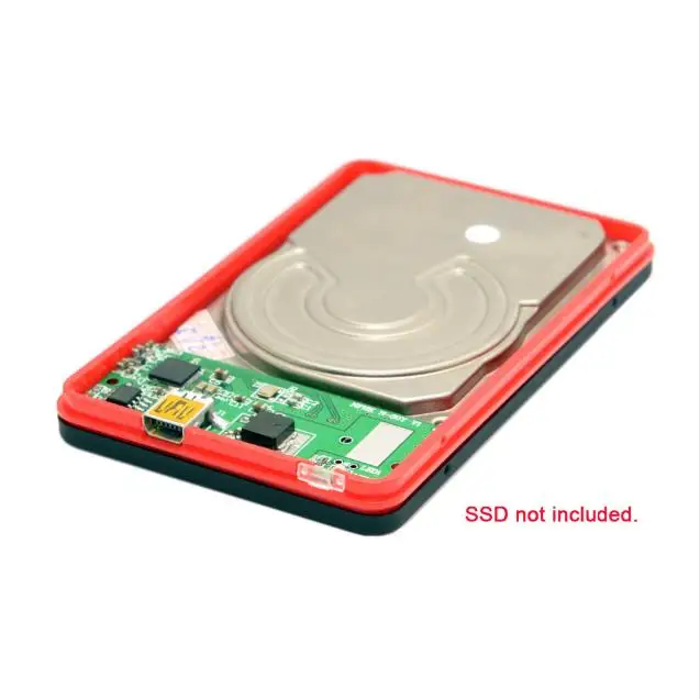 2 шт./1 шт. 1 8 дюйма Micro sata 16pin 7 + 9 SSD к USB 3 0 внешний жесткий диск черный корпус для