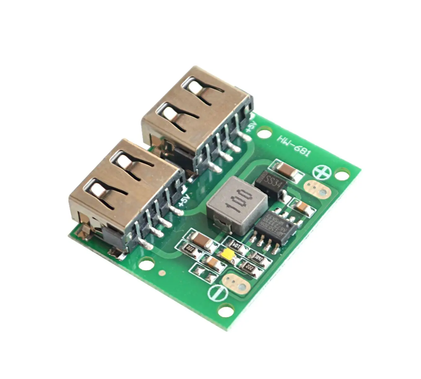 【SIMPLE ROBOT】 9V 12V 24V до 5V DC Шаг вниз Зарядное устройство Мощность модуль Dual USB Выход