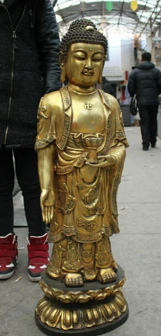 Оптовая завод 44 &quotТибет Бронзовый Свинка Архат Храм Лотоса Шакьямуни Будда