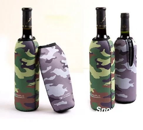 Камуфляжный чехол для бутылки красного вина сумка холодильник на молнии