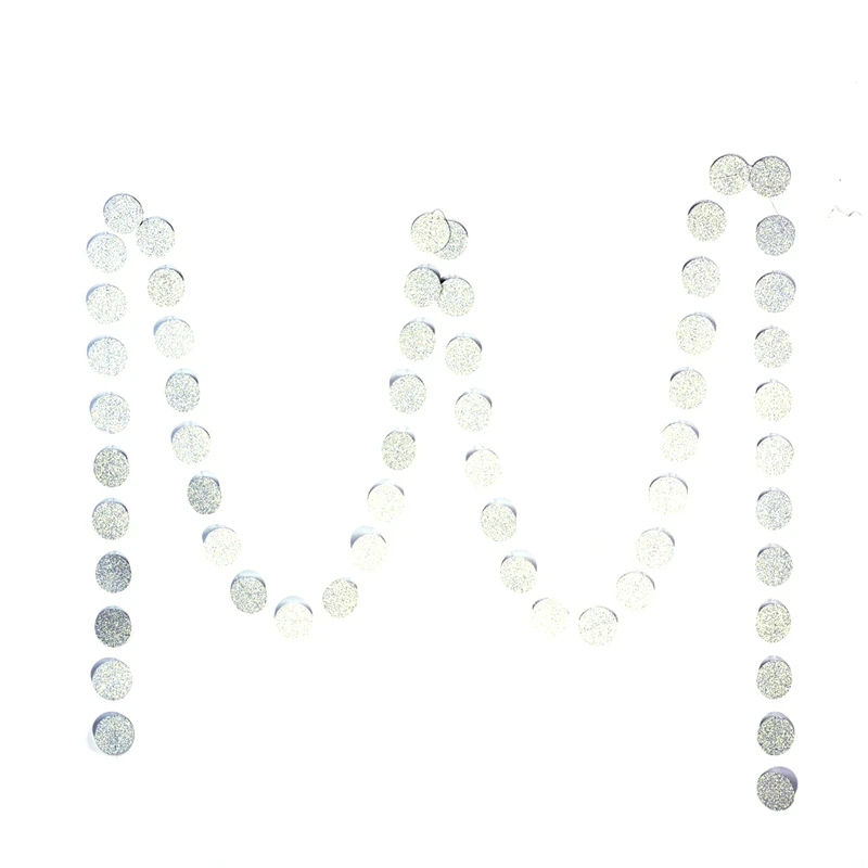 4 м круглая двухсторонняя блестящая гирлянда бумажная полоса булочки свадебные