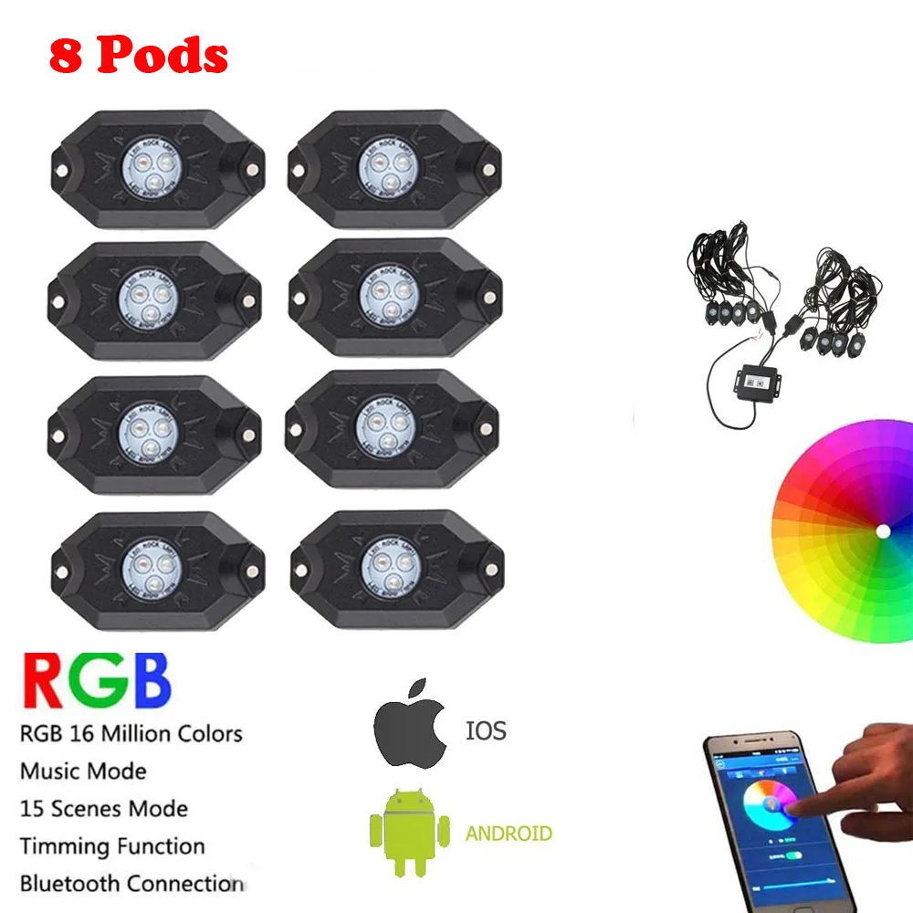 9 Вт Светодиодный светильник для катания на скале джипа автомобиля грузовика
