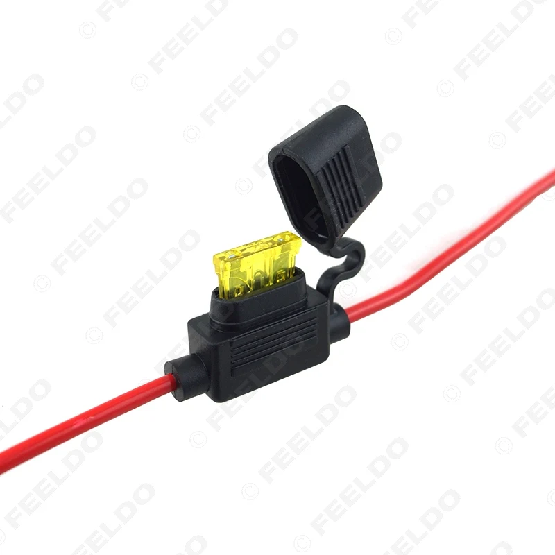 FEELDO 1 шт. водонепроницаемый автомобильный держатель предохранителей 10/15/20/30A Amp In