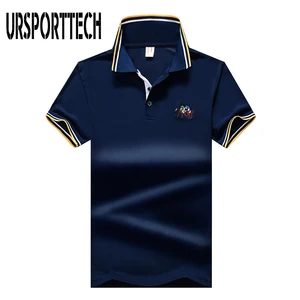 Мужская футболка-поло размера плюс M-8XL, мужская рубашка-поло с коротким рукавом, вышитая лошадью, Мужская брендовая Повседневная Облегающая рубашка-поло, лето 2019