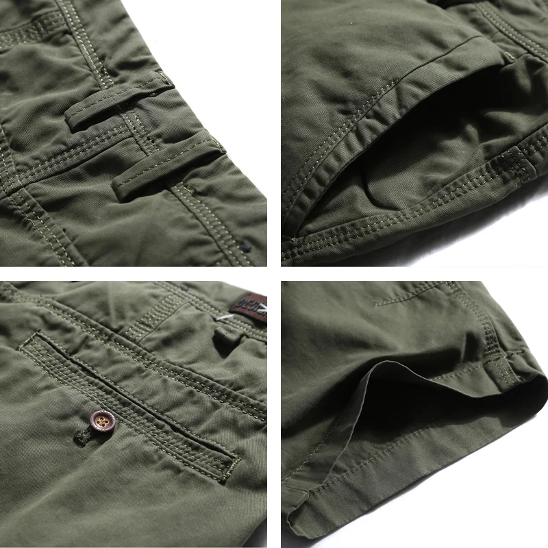 Mens Shorts Cotton Summer Casual Style Male New Arrival Cargo Calf-Length Short Pants Bermuda Men Free Shipping Plus F14 | Мужская