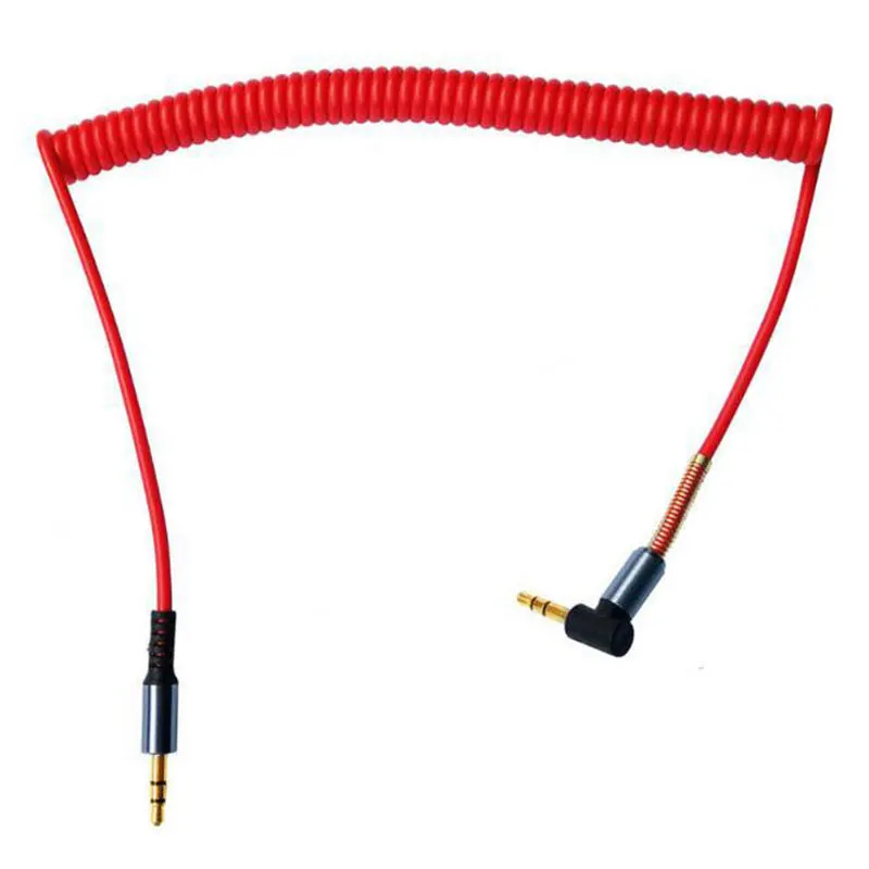 1 5 м спиральный 3 мм AUX кабель Mini Jack to Мужской аудио вспомогательный свинцовый пк