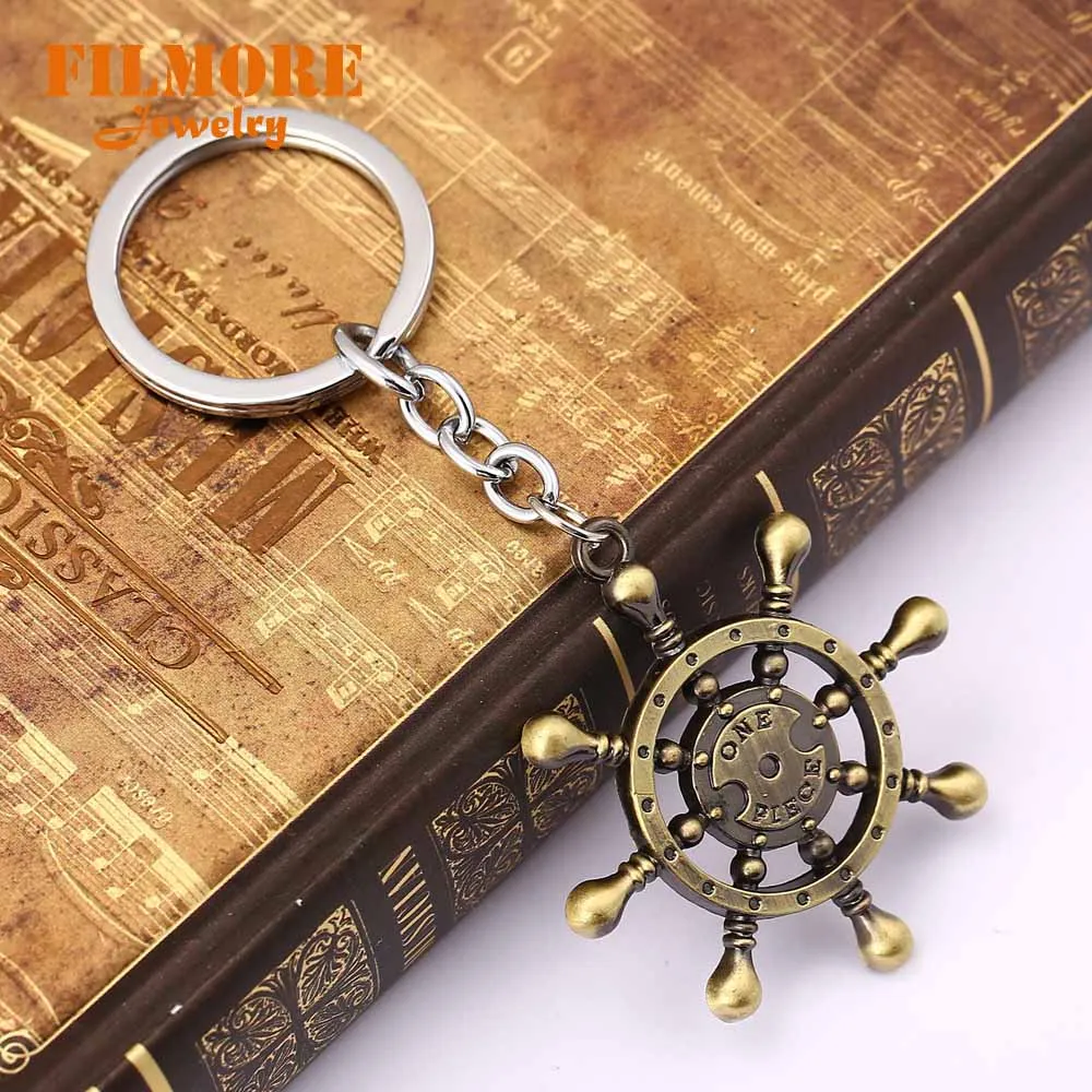 Filmore Новое поступление цельный брелок для ключей Luffy Hat винтажный Череп Скелет