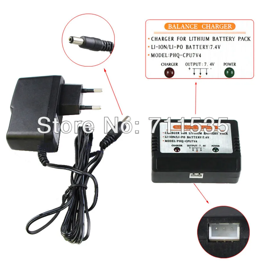 Зарядное устройство + комплект адаптеров для WLToys V912 V913 V262 V353 V666 A949 A959 A969 L959 Syma X8 X8C