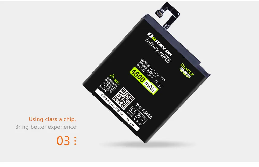DORAYMI батарея для мобильного телефона BM4A 4500 мАч для Xiaomi Redmi Pro батарея высокого качества сменные батареи с инструментами