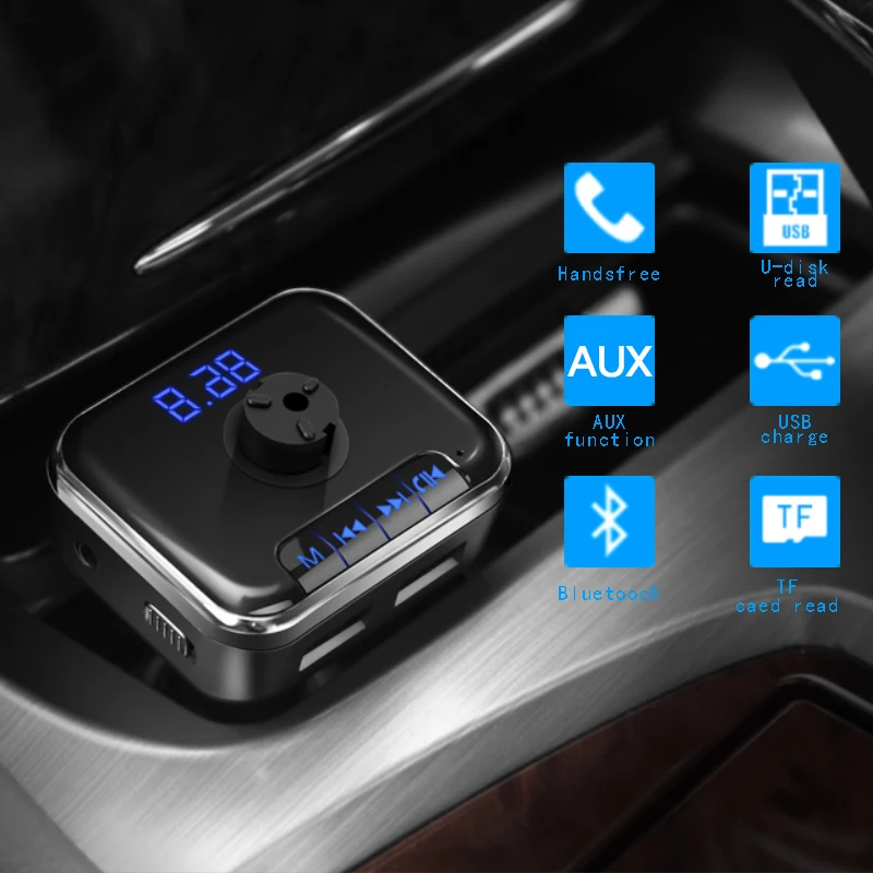 Автомобильный FM передатчик MP3 Bluetooth динамик сломанное окно автомобильное