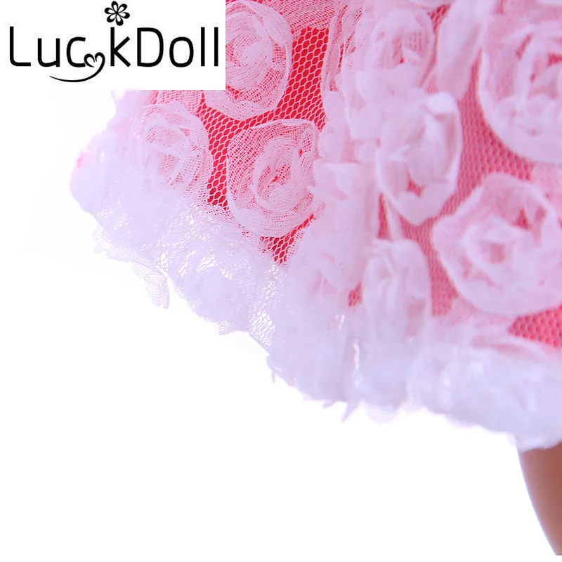 Платье принцессы без рукавов Luckdoll идеально подходит для кукол длиной 43 см, это лучший праздничный подарок для детей