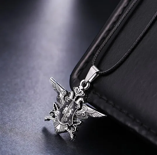 HSIC горячее Аниме Черный Батлер серебряное металлическое ожерелье Себастьян