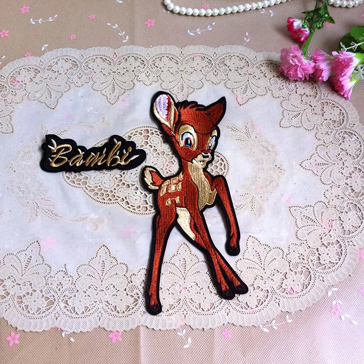 Животное олень вышивка аппликация аксессуары для родителей и детей патч одежды