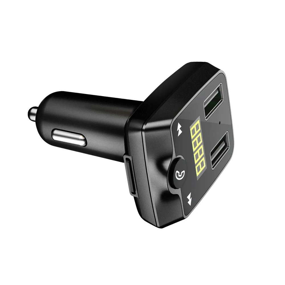 1 шт. автомобильный беспроводной передатчик/mp3-плеер 2 usb-порта перезаряжаемый