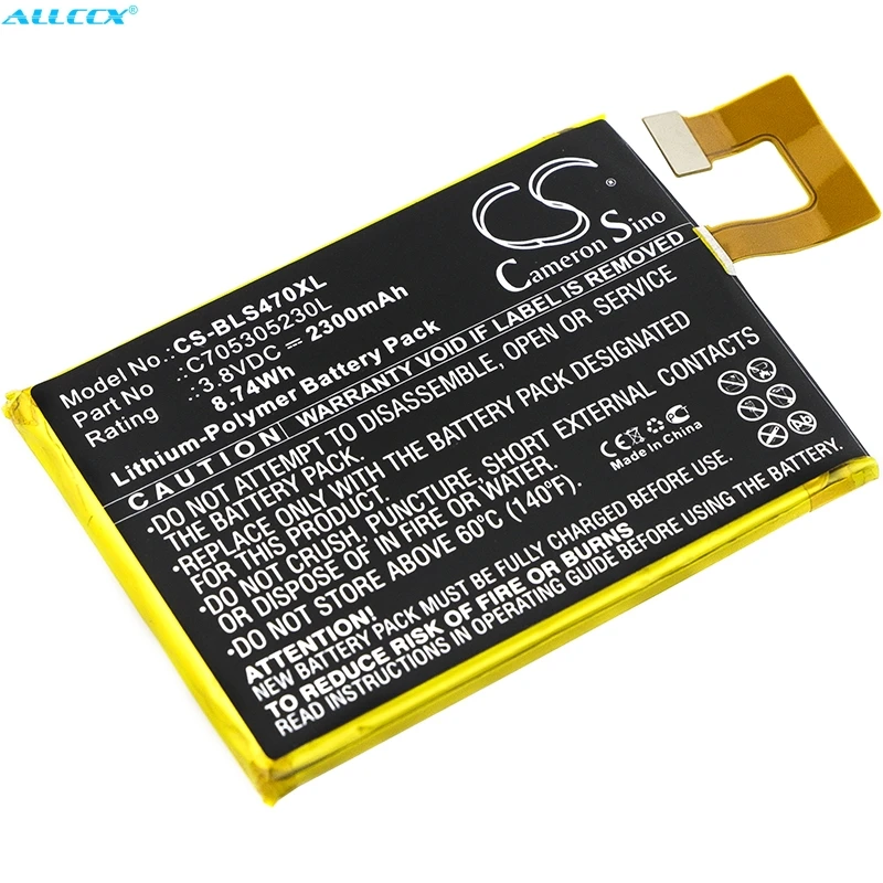 Аккумулятор Cameron Sino 2300 мАч C705305230L для BLU Selfie S470|Аккумуляторы мобильных телефонов| |