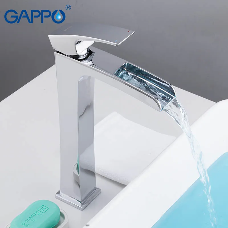 Смесители для раковины GAPPO высокий водопроводный кран водопад ванной