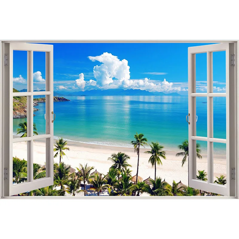 

Seaside window diamond Embroidery diy diamond painting mosaic diamant painting 3d cross stitch diamond picture H573