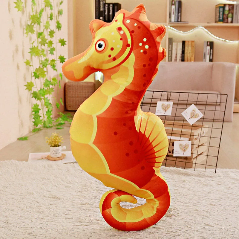80 см Kawaii мягкая Набивная игрушка Aninmals морская лошадь плюшевая кукла подушка