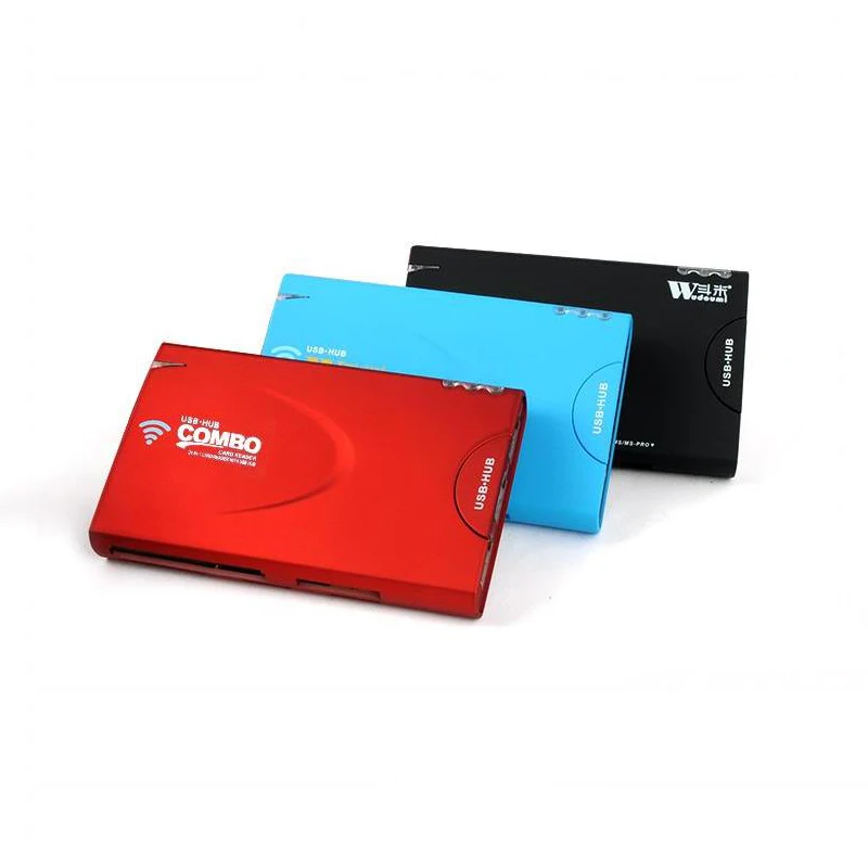 Беспроводной Wi Fi Card Reader 3 Порта USB Hub HD Г Маршрутизатор 1500 мАч Внешняя Батарея Банк