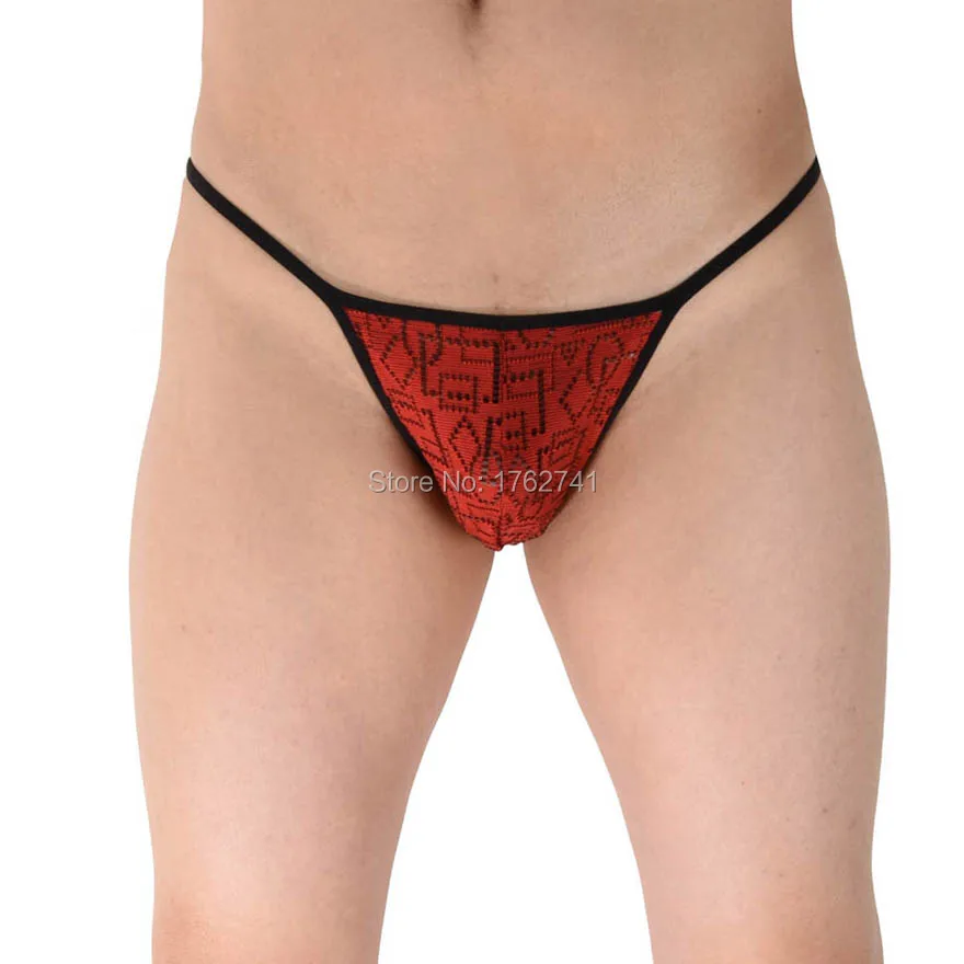 Мужские ажурные трусы бикини жаккардовое нижнее белье мини трусы|men bikini|mens bikini