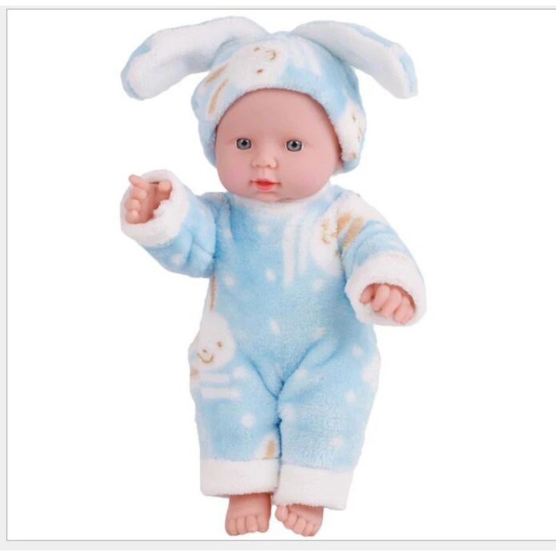 1" 30 см детские игрушки мягкие силиконовые Reborn Baby Реалистичная виниловая кукла черный Reborn Младенцы Куклы с одеждой для девочек
