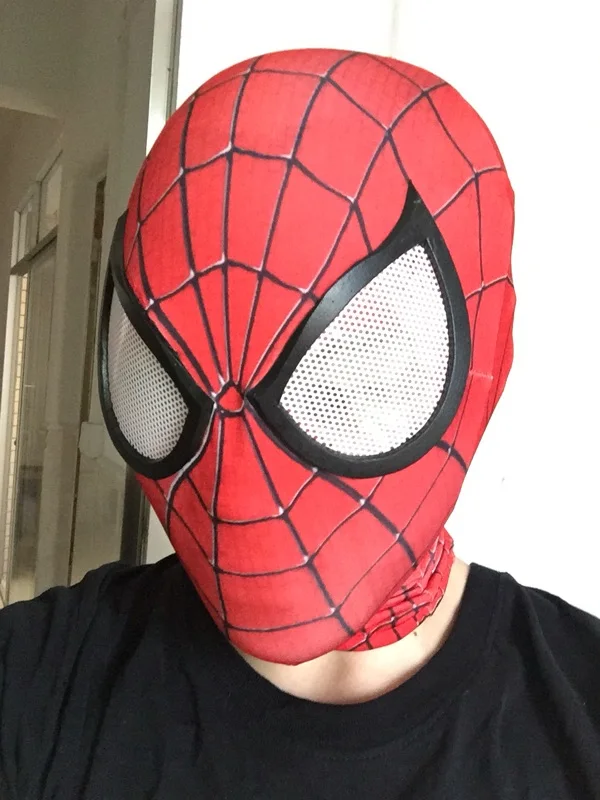 Потрясающий костюм Человека-паука 2 Маскарадная маска спайдермена + перчатки