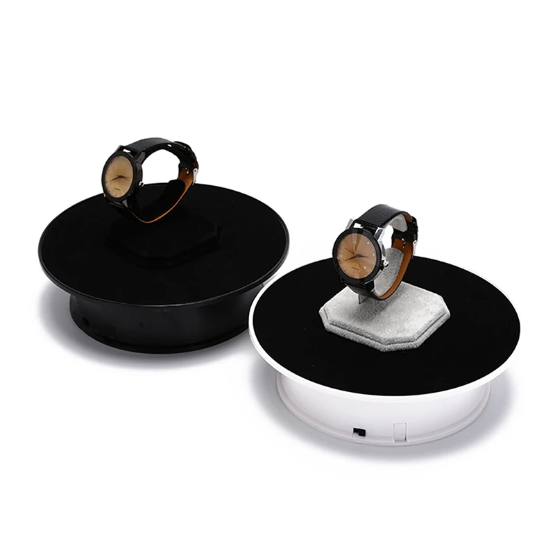 

Turntable Battery For Photography Video Shooting Props 360 Degree Rotating Turntable Jewelry Display Stand 2 Clour