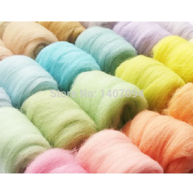 36/50 цвета шерсть волокна ровинг 3 г/пакет 2017 Rushed Шерсть-ровинг для вязания игл
