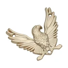Металлические этикетки для одежды с логотипом в виде животных, металлические этикетки с логотипом орла, индивидуальные металлические этикетки ручной работы для обуви