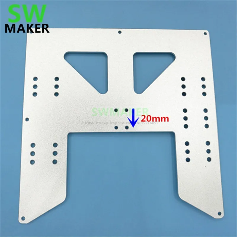 Anet A8 E10 Y каретка пластина A6 3D принтер обновление анодированная алюминиевая