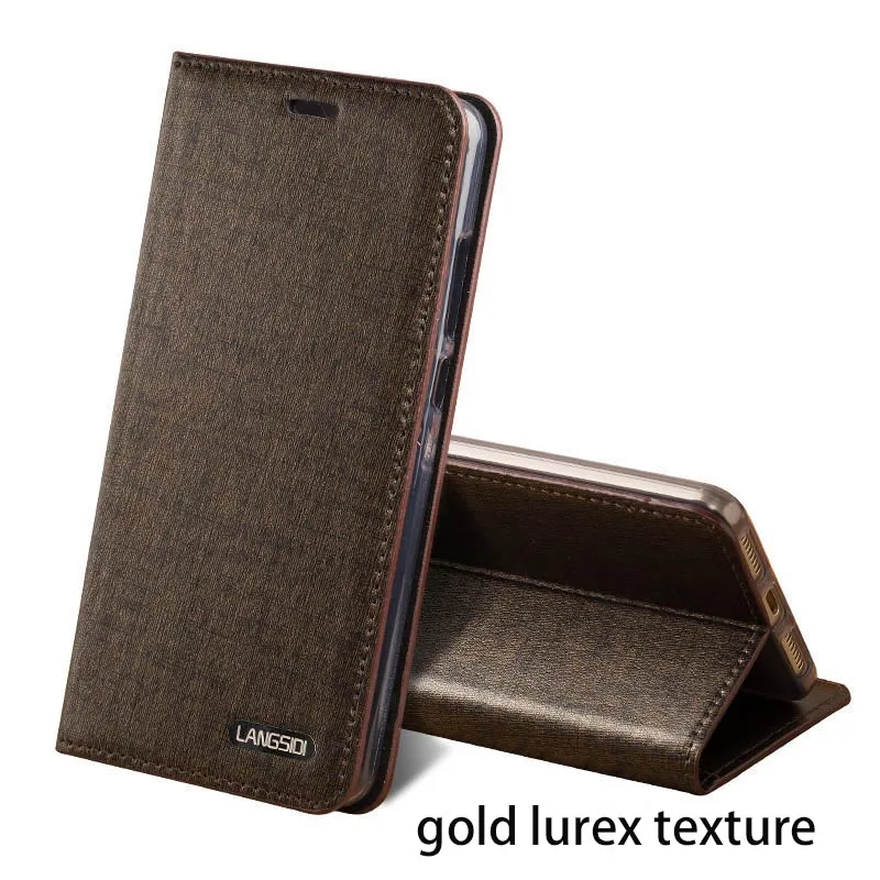 Gold lurex texture Чехол-книжка из натуральной кожи в деловом стиле с тремя слотами для карт для Xiaomi Redmi Pro с алмазным узором, силиконовый внутренний кожаный чехол - Цвет: Gold lurex texture