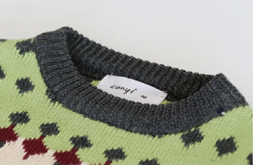 Высокое качество Дизайнер дети свитер осень зима девушки парни трикотаж одежда