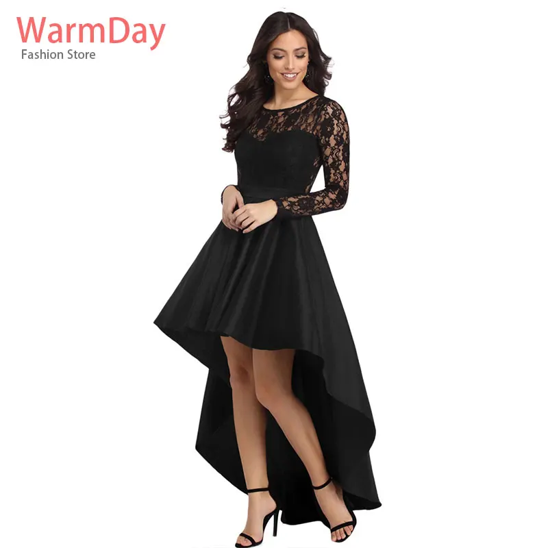 Теплые женские летние Макси платья 2019 Вечерние черные кружевные Длинные