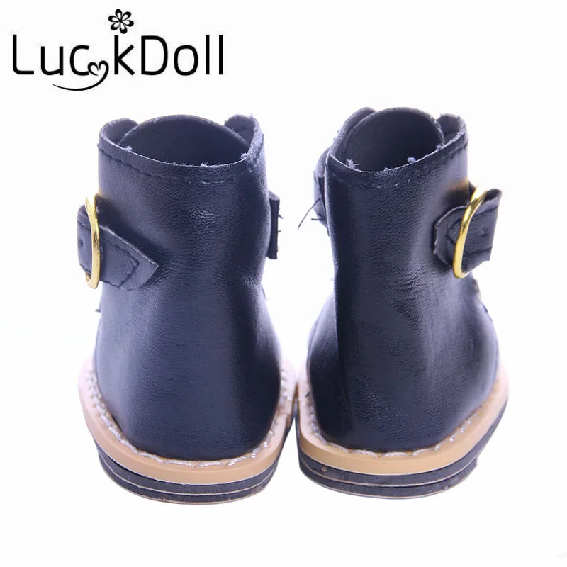 LUCKDOLL 4 цвета высокое качество Длинная кожаная обувь для подходит 18 дюймов Кукла аксессуары игрушки для детей
