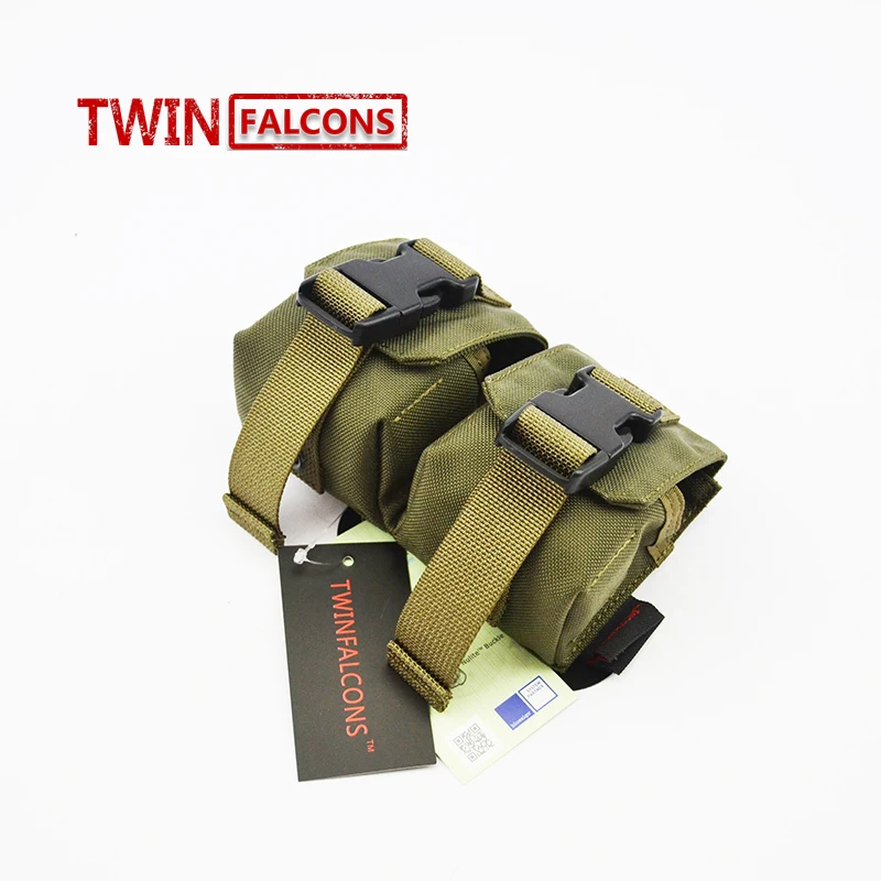 MOLLE двойная Осколочная Граната сумка CORDURA Модульная Боевая Охота Кемпинг подъем Тактический поход TW-M010