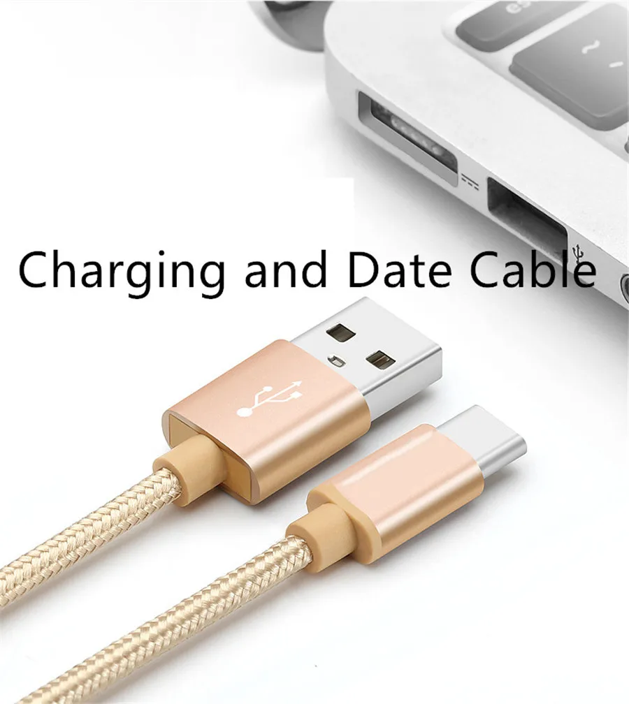 Тип USB c Зарядное устройство высокое Скорость 3.0 Нейлон Плетеный для Samsung Galaxy S8 Note8