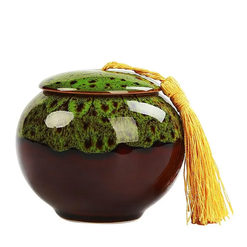 Керамические чайные конфеты ручной росписи синие и белые фарфоровые банки