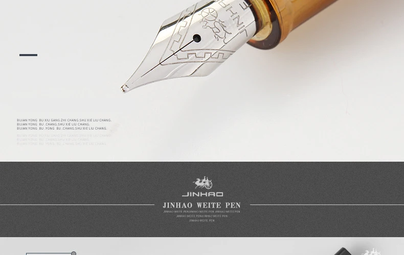 Jinhao992 прозрачная перьевая ручка Роскошные чернила ручка для студентов Pluma Fuente Stylo Plume Pluma Tinta канцелярские принадлежности подарок для письма