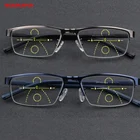 Очки WEARKAPER в ретро стиле для мужчин и женщин, ультралегкие Асимметричные прогрессивные очки для чтения при дальнозоркости и гиперметропии