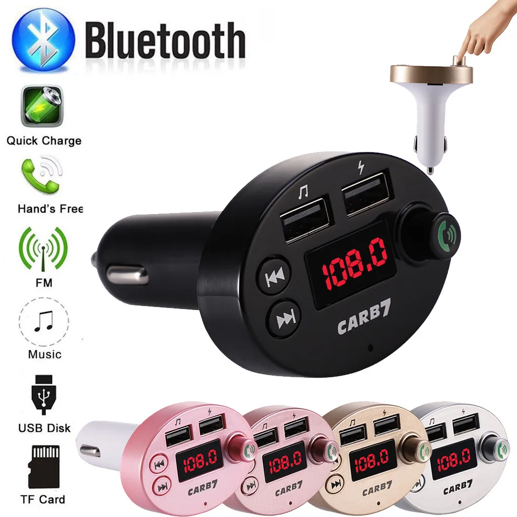 Bluetooth FM беспроводной передатчик автомобильное зарядное устройство для Iphone HUAWEI