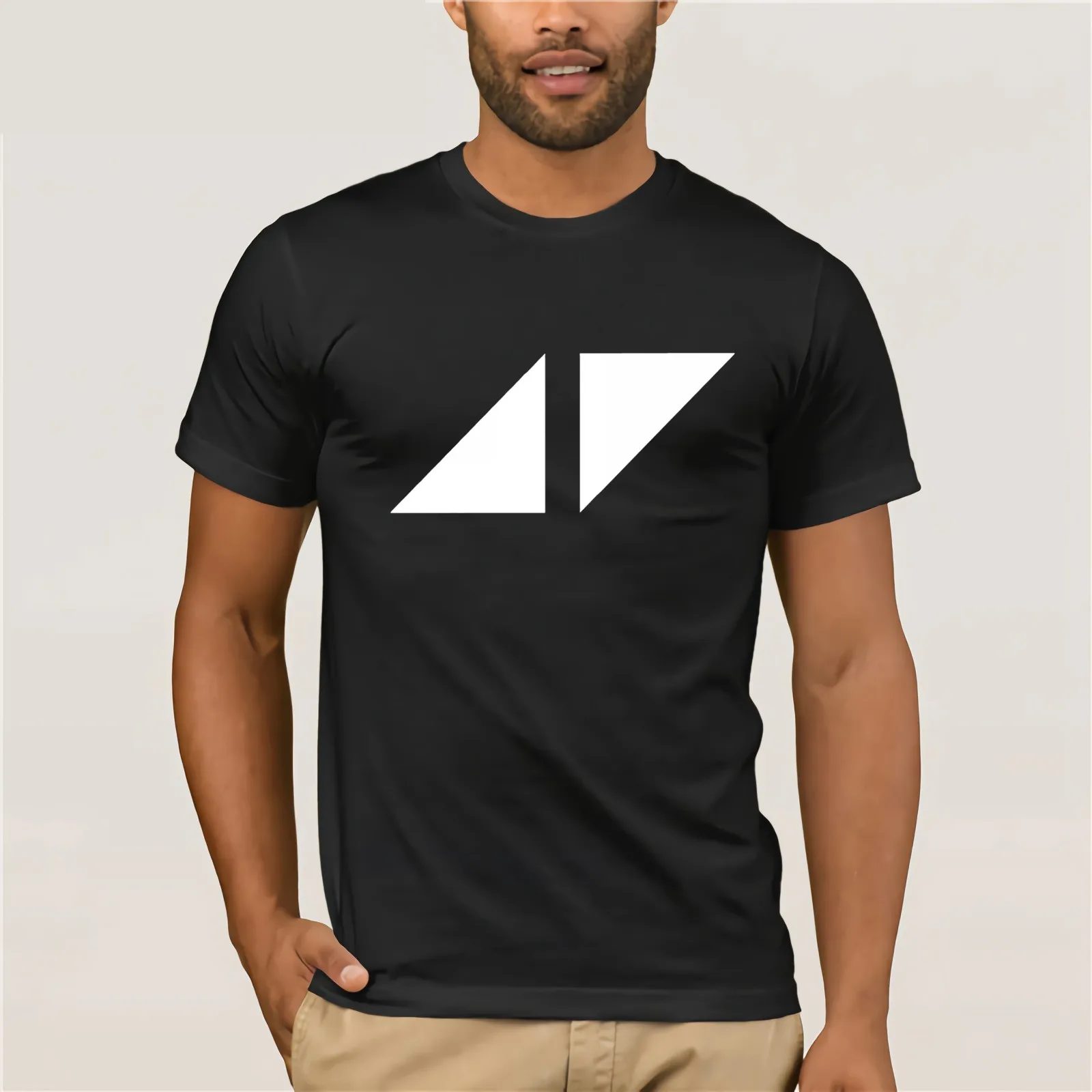 Логотип Avicii товар футболки Милая футболка с принтом больших размеров для пляжа