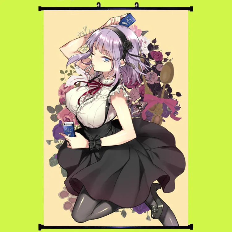Японское аниме Dagashi Kashi sexy girl Shidare Hotaru & Endou Saya домашний декор Стена Свиток
