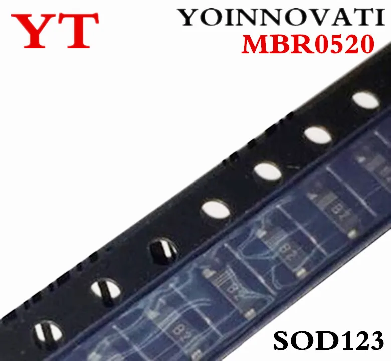 

100pcs/lot MBR0520 MBR0520T1G B2 SOD123 Best quality