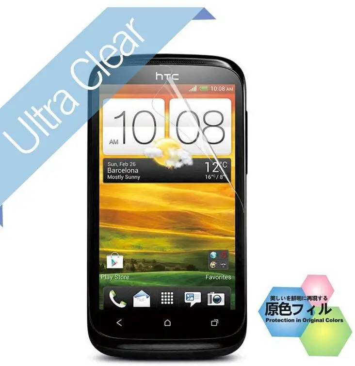 Высокочеткая Защитная пленка для HTC Desire X T328e в розничной упаковке 3 шт./лот