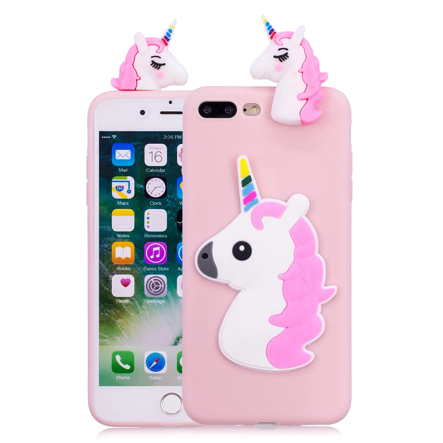 Чехол для iPhone 5 5s SE 6 6s 6splus 7 8 8Plus X милый чехол карамельного цвета с 3D рисунком