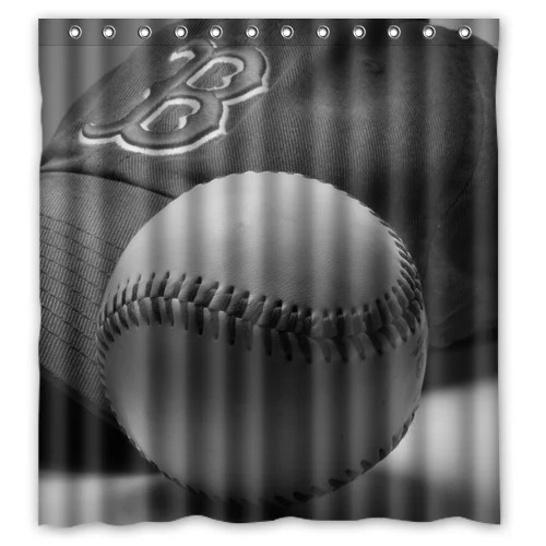 Крутая большая L бейсбольная дизайнерская Водонепроницаемая занавеска для