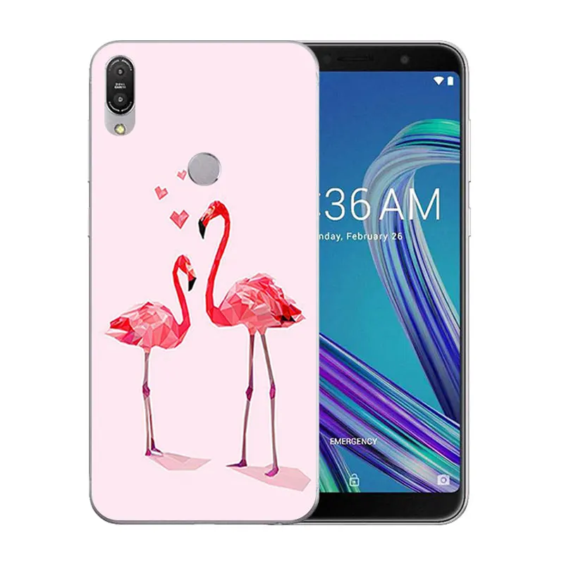 Для Asus Zenfone Max Pro (M1) ZB601KL рисунок Фламинго Силиконовая задняя крышка 5 99 дюйма для