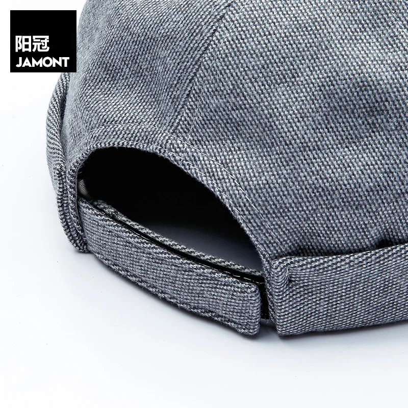 Мужская и женская винтажная Кепка JAMONT Skullcap уличная в стиле хип хоп одноцветные