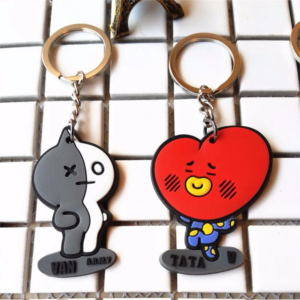 8 шт. BT21 Мобильный автомобиль подарок милый мультфильм J hope V Suga для мужчин и женщин подарок подвески с автомобилем автомобильные аксессуары