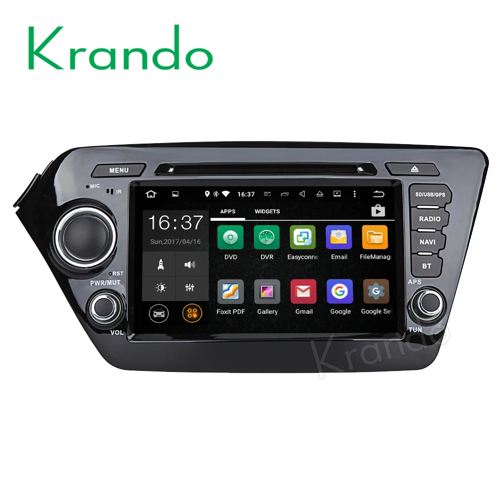 Автомагнитола Krando 8 дюймов Android 9 0 gps dvd плеер для Kia K2 RIO 2011 + аудио навигация